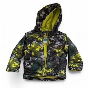 Columbia Neon Green Camo Jacket